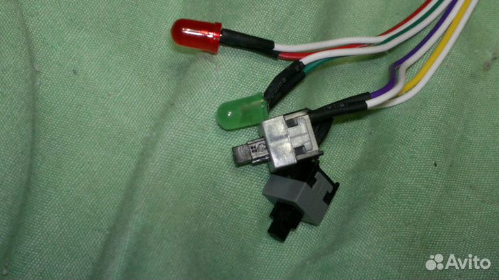 Кнопка включения и перезагрузки пк с индикаторами