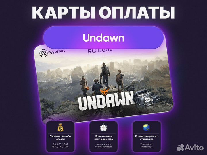 Карта оплаты Undawn