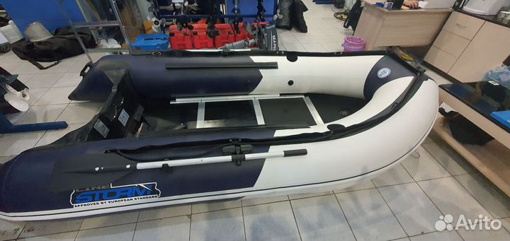 Лодка пвх Stormline Adventure Standard 340 бело-си