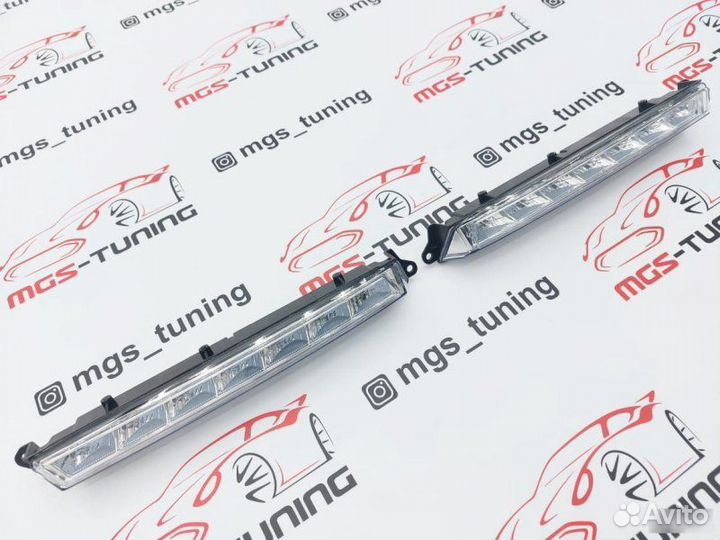 Дхо в передний бампер Mercedes GL-Class X166 AMG