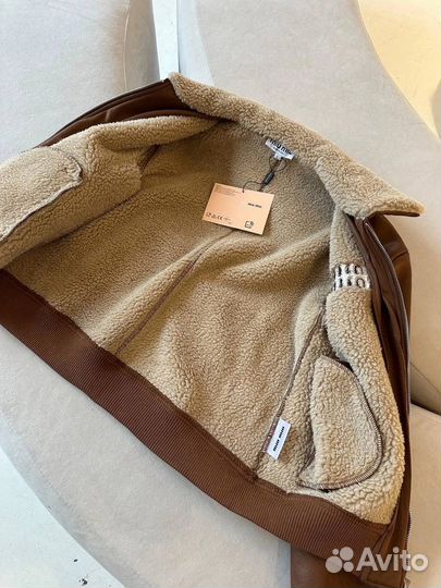 Дубленка натуральная женская miu miu