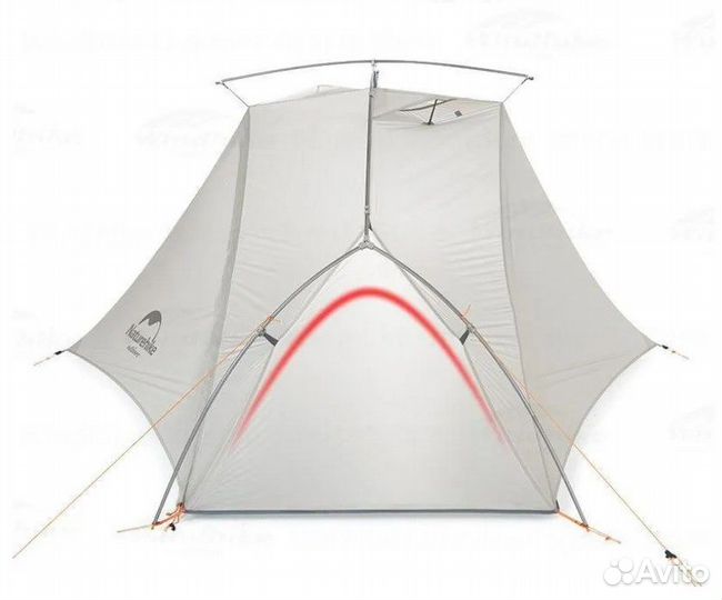 Палатка Naturehike VIK Si, 2-местная, белая