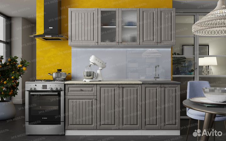 Кухонный гарнитур мдф 2м