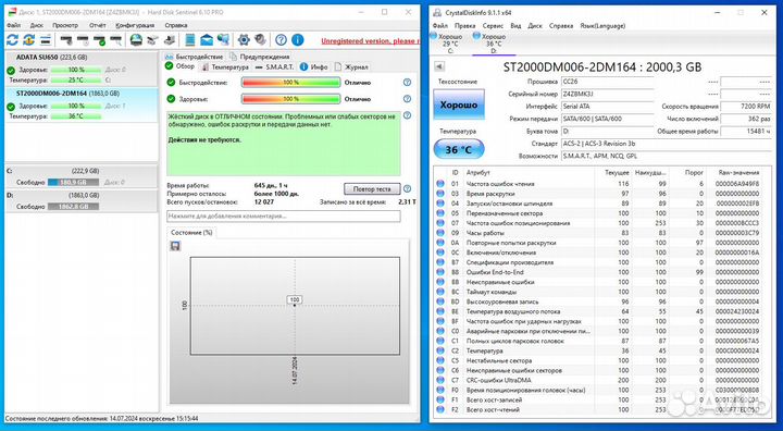 Жесткий диск 2TB 3.5