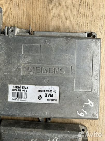 Эбу двигателя renault 19