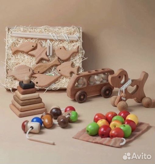 Развивающие деревянные игрушки