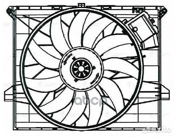 Э/вентилятор охл. для а/м Mercedes-Benz ML (W16