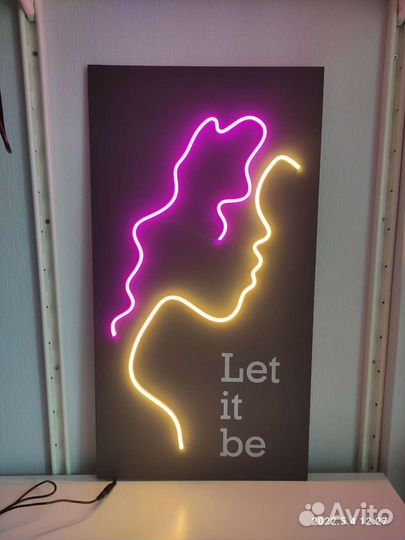 Картина из неона