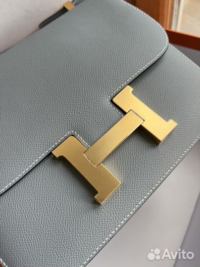 Сумка Hermes Constance blue Lin 24 sm