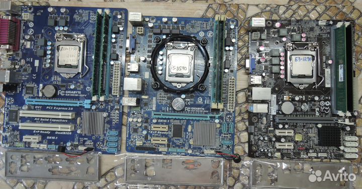Мат. платы Intel в сборе CPU+озу