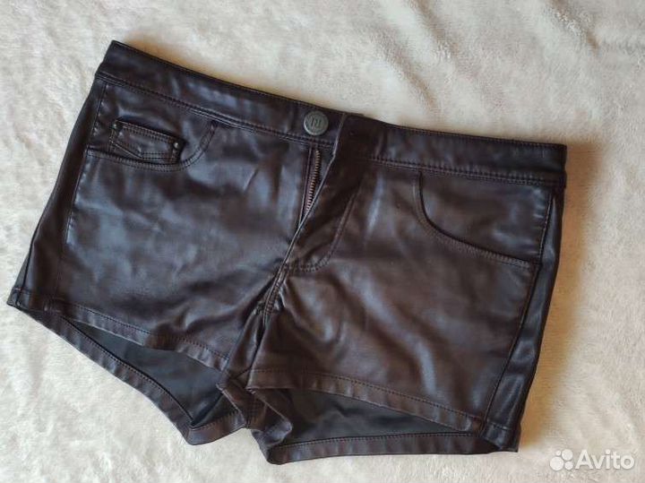 Шорты женские кожаные 44 46