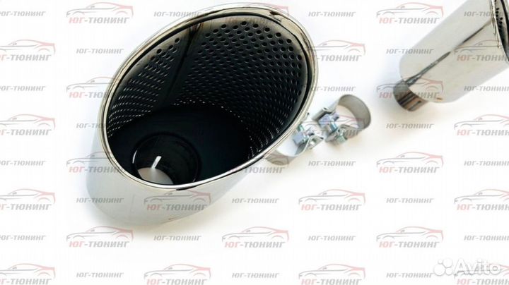 Насадки на выхлоп Audi A5 F5 стиль RS5 хром