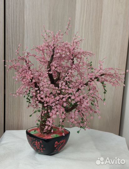 Дерево сакура из бисера