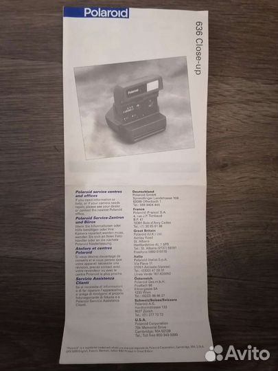 Фотоаппарат polaroid 636