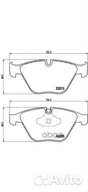 Колодки BMW X1 E84 10/09 P06055 Brembo