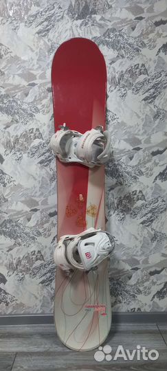 Сноуборд PowderStick 150cm+ крепления Destroyer