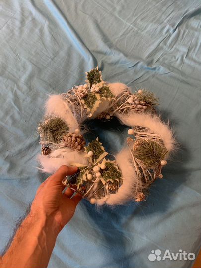 Новогодний венок 30 см