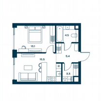 1-к. квартира, 41,8 м², 22/29 эт.