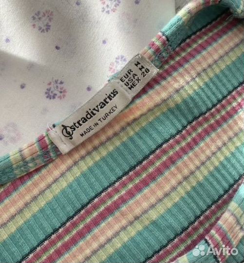 Кофты топы разных цветов с принтом, в полоску