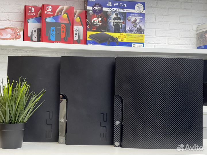 Sony PS3 Slim + много игр +прошивка