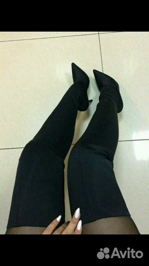 Новые сапоги-чулки 39р, можно на 38 попробовать