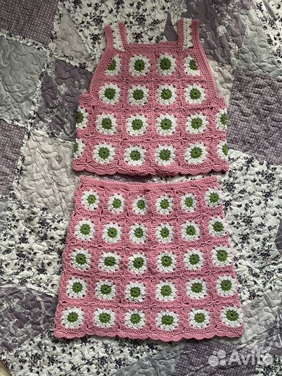 Летний костюм вязаный crochet