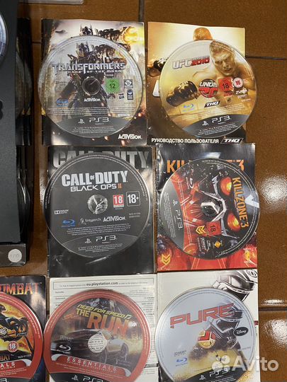 PS3 300gb +диски