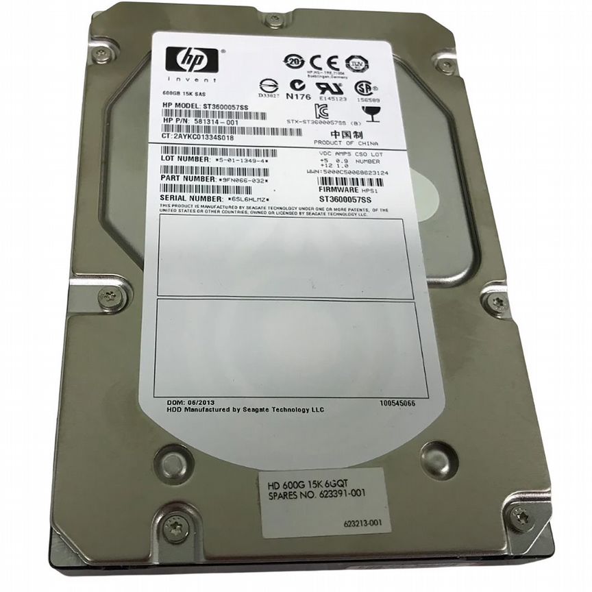 [581314-001] Жесткий Диск Hp 600gb Sas 3,5" Hdd 581314-001