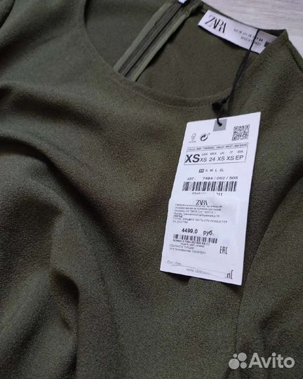 Платье zara XS новое
