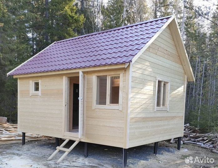 Каркасная баня 5Х4 под ключ