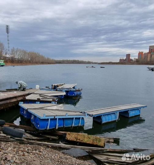 Понтон, пирс, причал, бона под катер