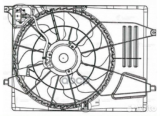 Вентилятор радиатора Hyundai Tuscon (15) /KIA S