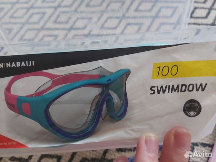 Очки, маска для плавания в бассейн для девочки