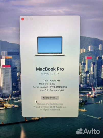 Macbook pro 13 m1 silver (идеал, комплект)