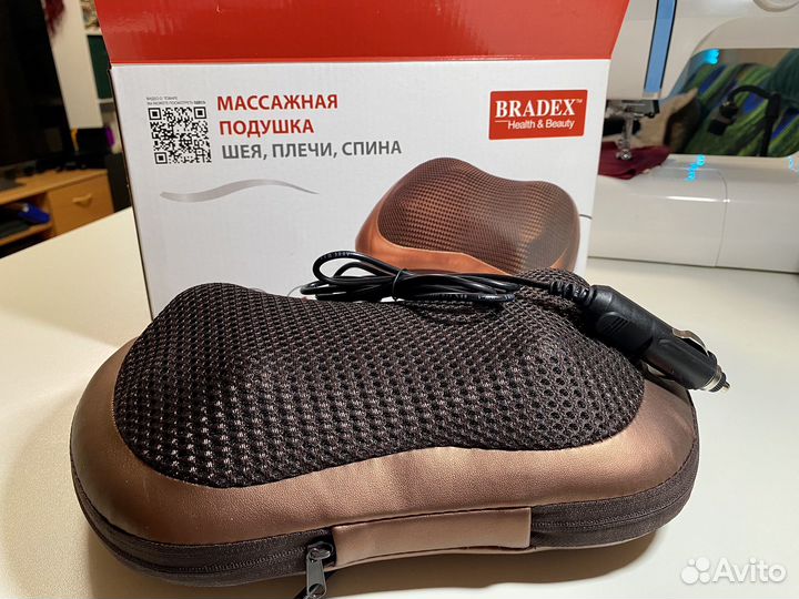 Массажная подушка массажер для спины шеи плеч