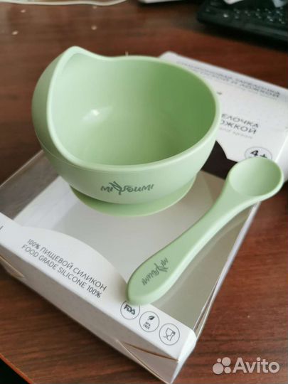 Детская тарелка на присоске miyoumi