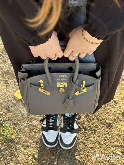 Сумка серая hermes