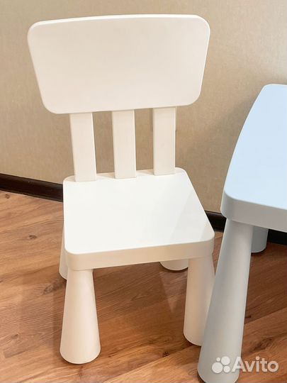 Детский стол и стулья Икеа Маммут