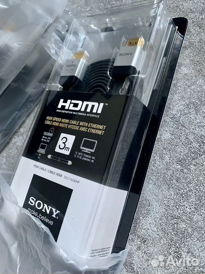 Sony hdmi 4K 3 метра кабель high speed