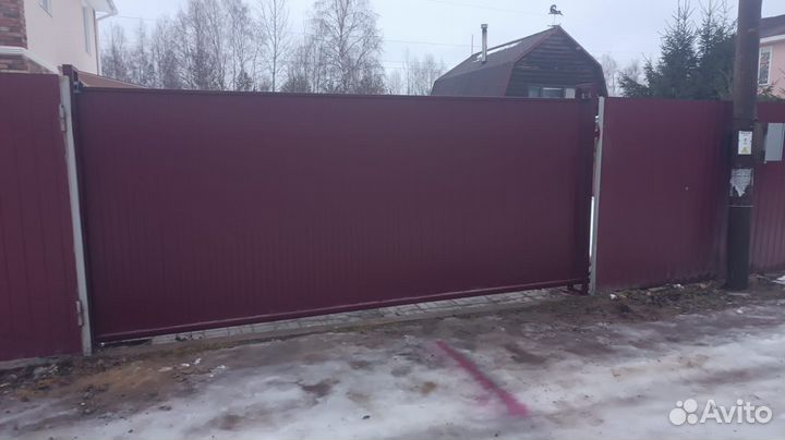 Откатные ворота 4500х1900мм i-7989