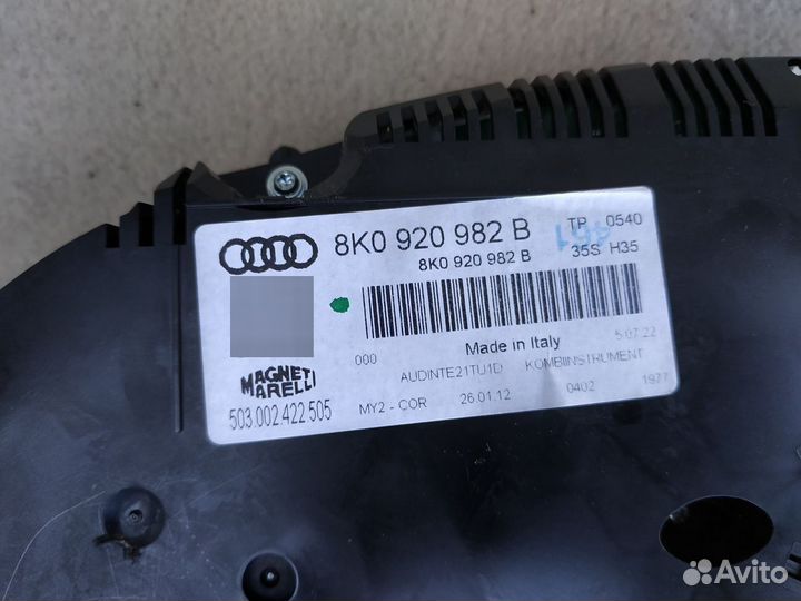 Щиток приборов Audi A4 8K