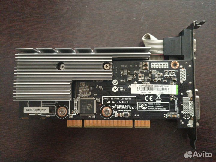 Редкая видеокарта Zotac GT610 (PCI)