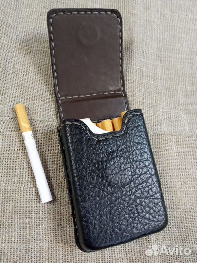 Портсигар кожаный