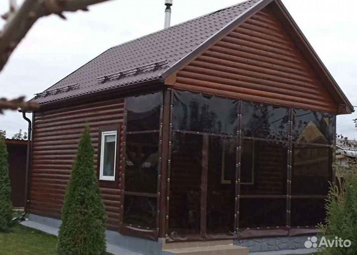 Мягкие окна на беседку