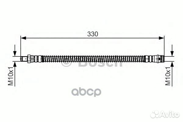 Шланг тормозной задний - L329 1987481394 Bosch