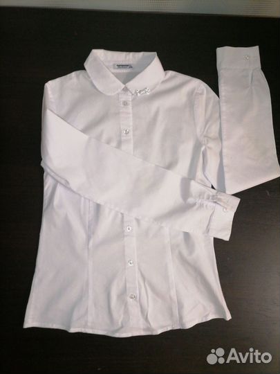 Блузка белая школьная