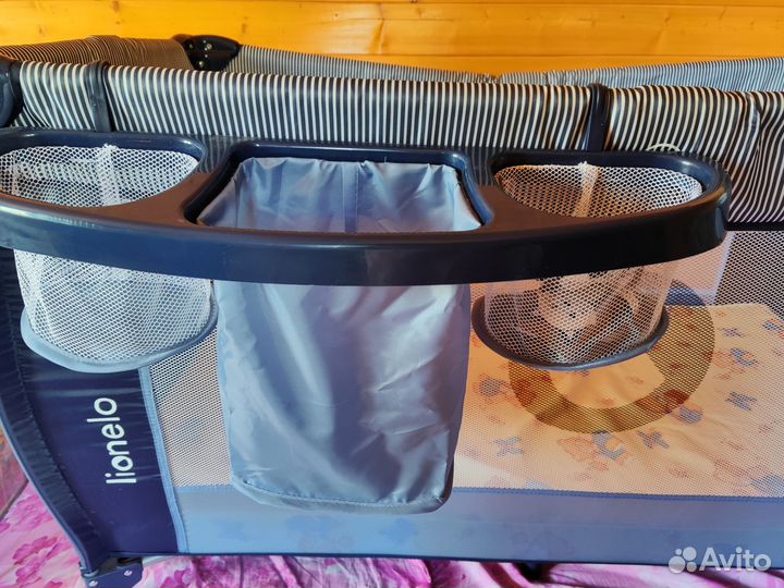 Манеж-кровать Lionelo Sven Plus, синий