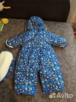 Детский зимний комбинезон овчина 68 размер
