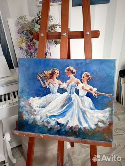 Картина балерина маслом картина балет балерины