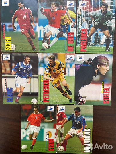 Карточки panini 98 года